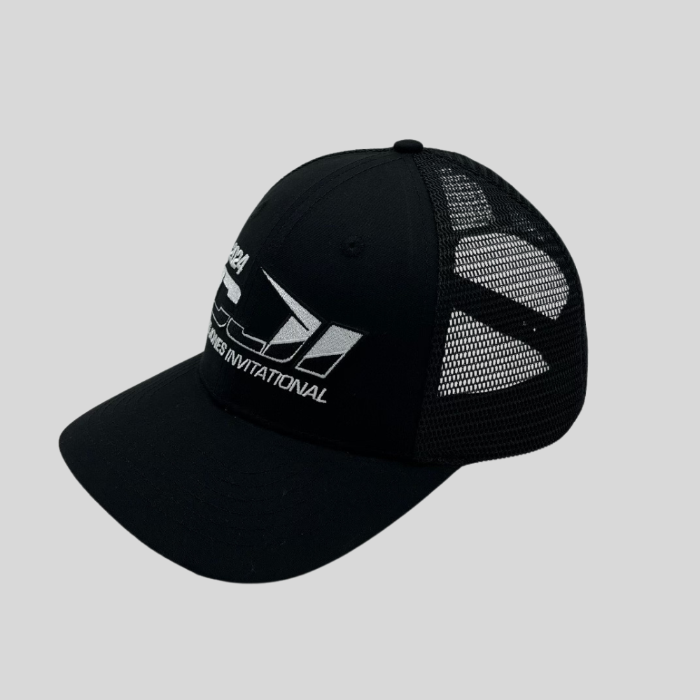 CRAIG JONES INVITATIONAL BLACK TRUCKER HAT