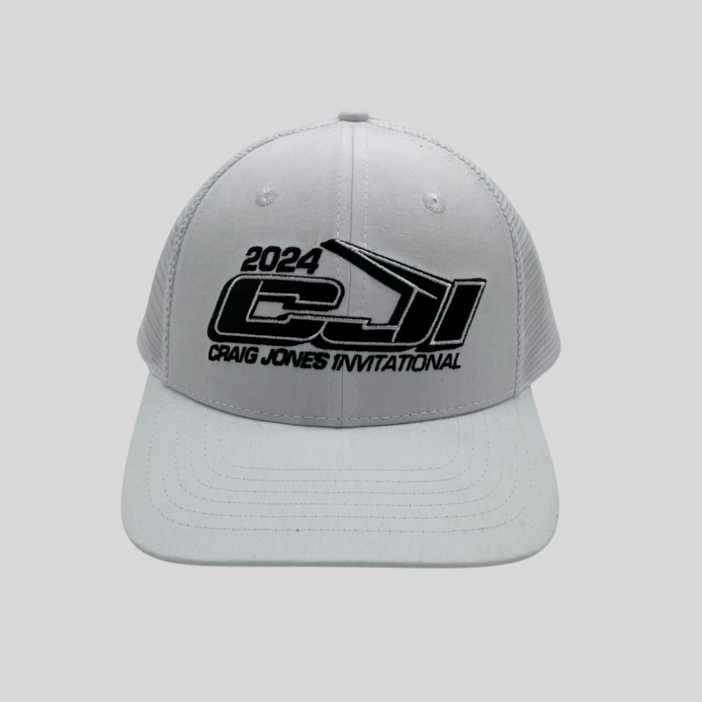 CRAIG JONES INVITATIONAL WHITE TRUCKER HAT