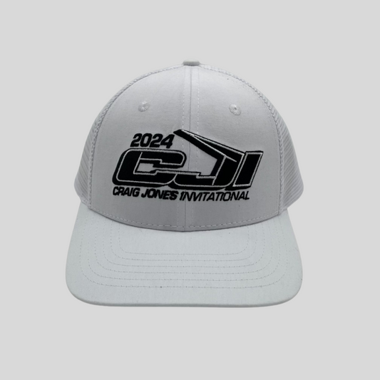 CRAIG JONES INVITATIONAL WHITE TRUCKER HAT